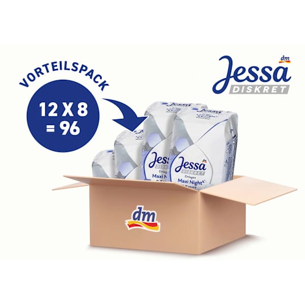 Einlagen Inkontinenz Maxi Night Vorteilspack (12x8 St) Jessa DISKRET