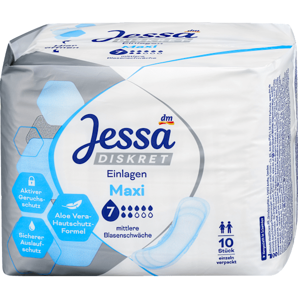 Einlagen Inkontinenz Maxi Vorteilspack (12x10 St) Jessa DISKRET