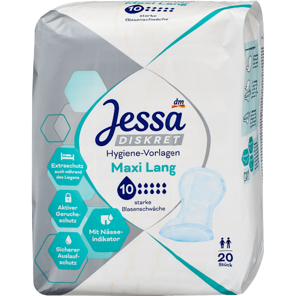 Hygiene-Vorlagen Inkontinenz Maxi Lang Jessa DISKRET