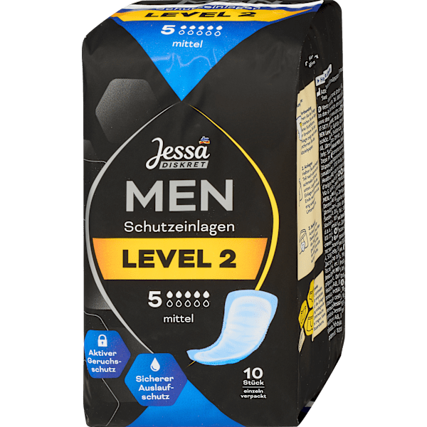 Men Einlagen Inkontinenz Level 2 Mittel Jessa DISKRET