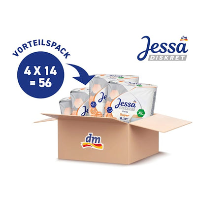 Jessa DISKRET Pants Incontinence Super Size XL value pack (4x14 pcs), 56 pcs