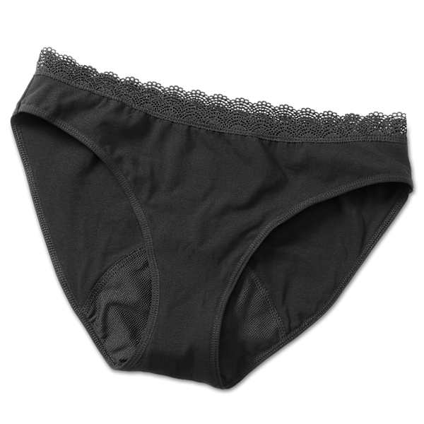 Periodenunterwäsche Slip Spitze schwarz Gr. L Jessa