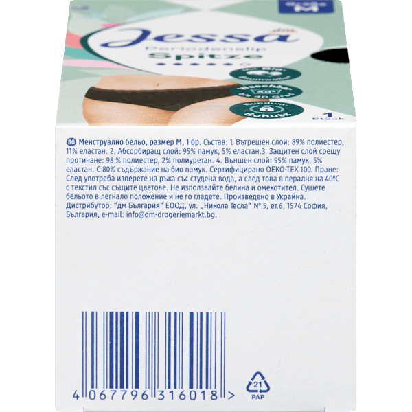 Periodenunterwäsche Slip Spitze schwarz Gr. M Jessa