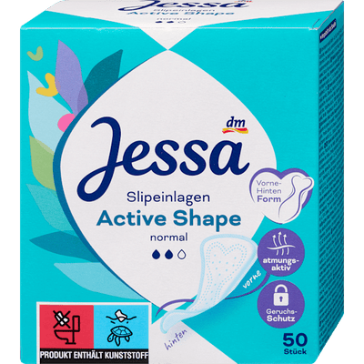 Jessa Panty liners Active Shape Normal, 50 pcs