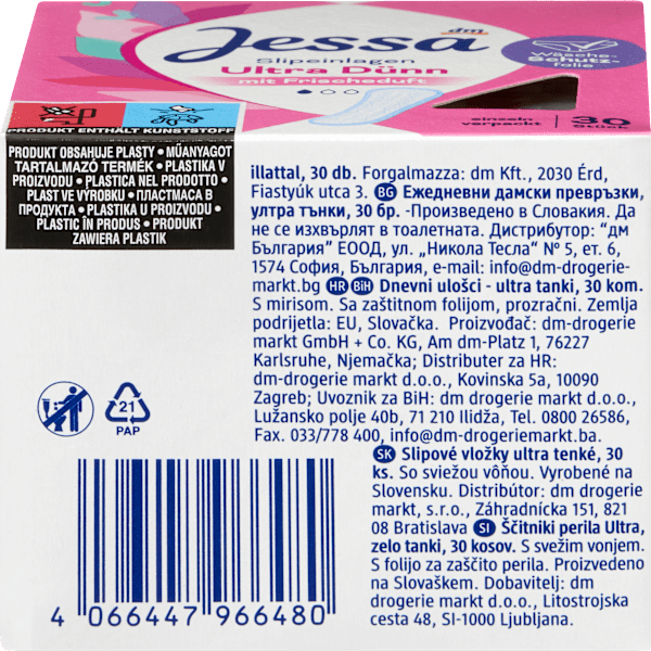 Slipeinlagen Ultra Dünn mit Frischeduft Jessa