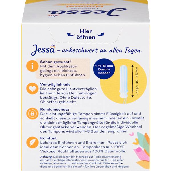 Tampons Normal mit Applikator Jessa