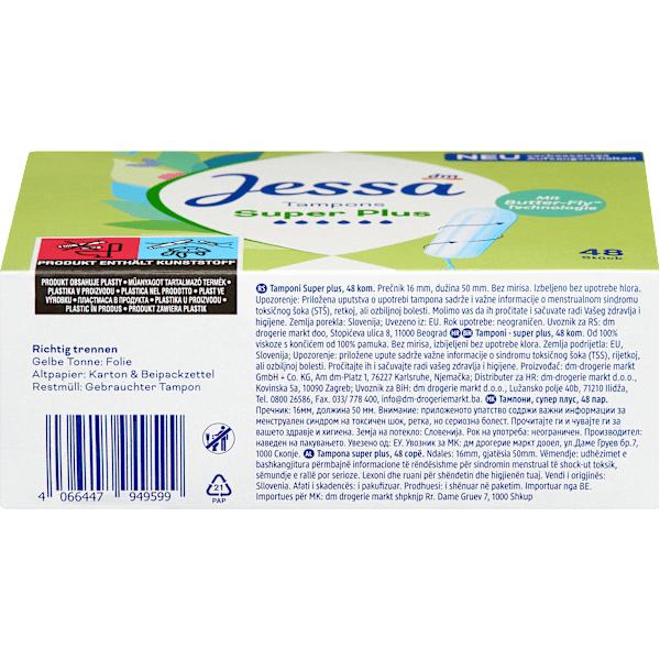 Tampons Super Plus Jessa