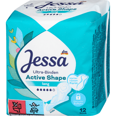 Jessa Ultra bandages Active Shape Long, 12 pcs