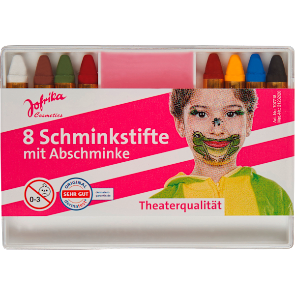 Schminkstifte mit Abschminke 9tlg Jofrika