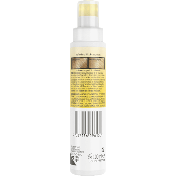 Aufhellungsspray Go Blonder Stufenweise Blond John Frieda