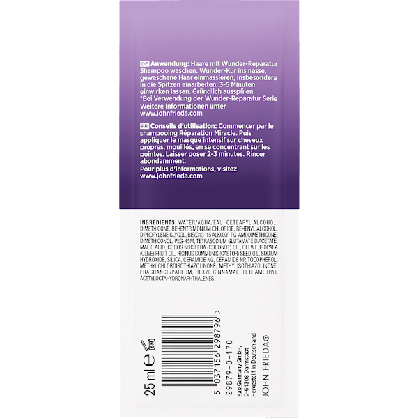 Haarkur Frizz Ease Wunder-Reparatur John Frieda