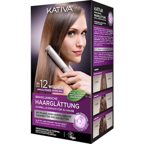 Brasilianische Haarglättung mit Doppel-Keratin KATIVA