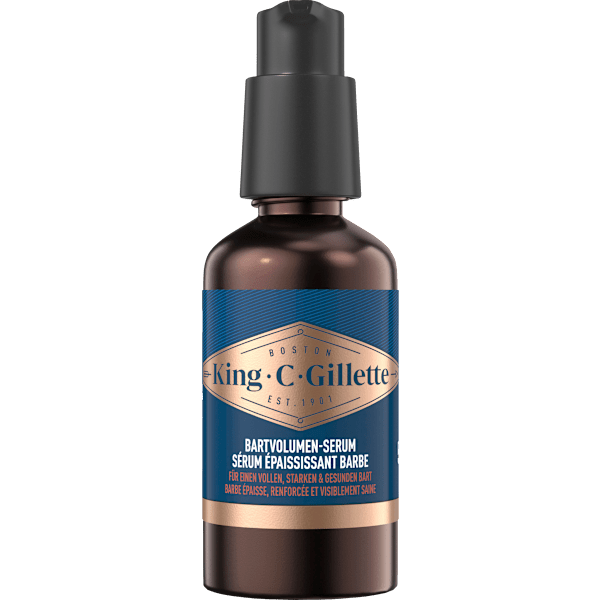 Bartvolumen Serum King. C. Gillette