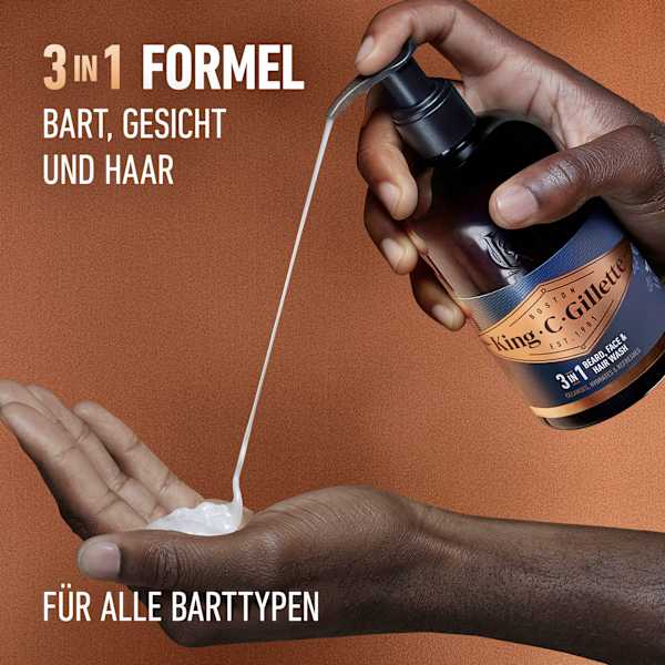 Bartwaschgel King. C. Gillette
