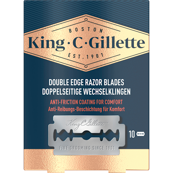 Rasierklingen, Double Edge für Rasierhobel King. C. Gillette
