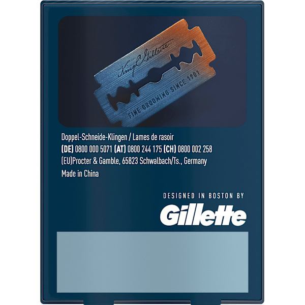 Rasierklingen, Double Edge für Rasierhobel King. C. Gillette