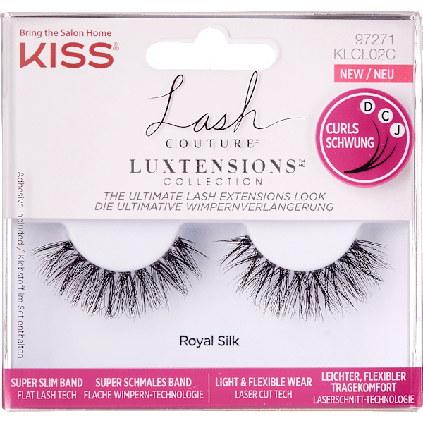 Künstliche Wimpern Luxtensions Royal Silk (1 Paar) KISS