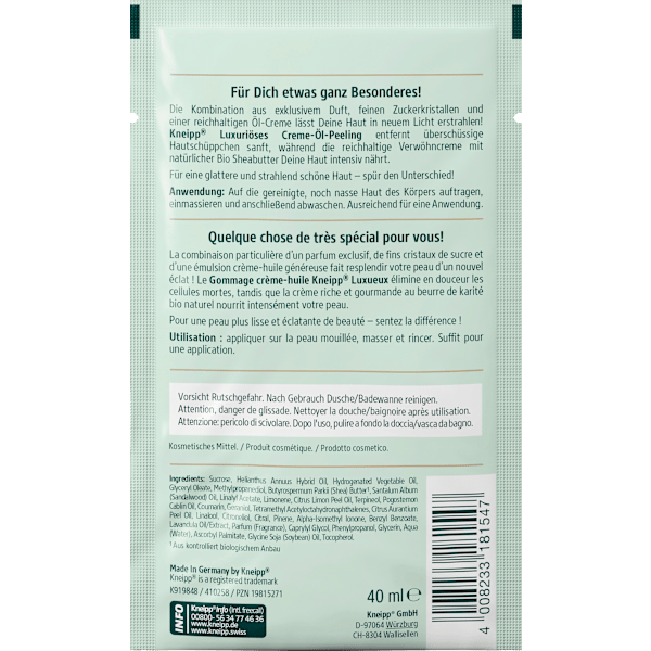 Creme-Öl-Peeling Luxuriöses Kneipp