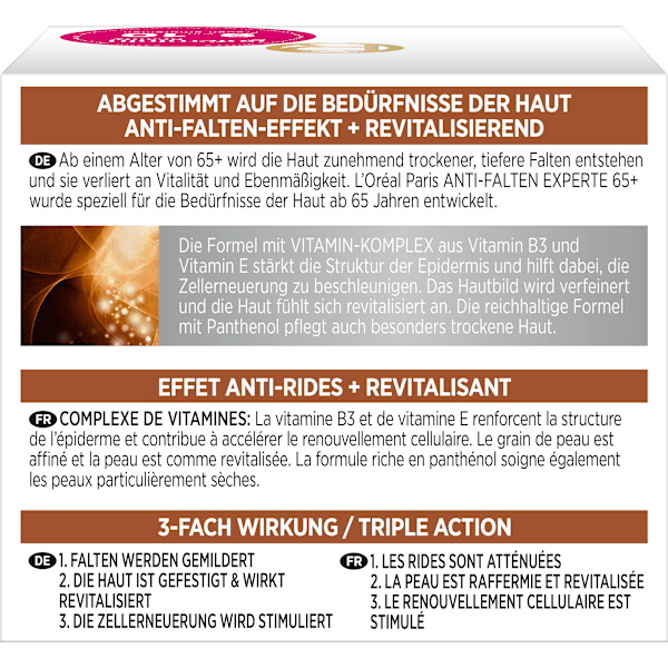 Anti Falten Gesichtscreme Experte 65+ L'ORÉAL PARiS