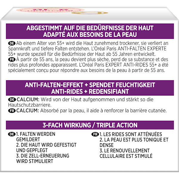 Anti Falten Nachtcreme Experte 55+ L'ORÉAL PARiS