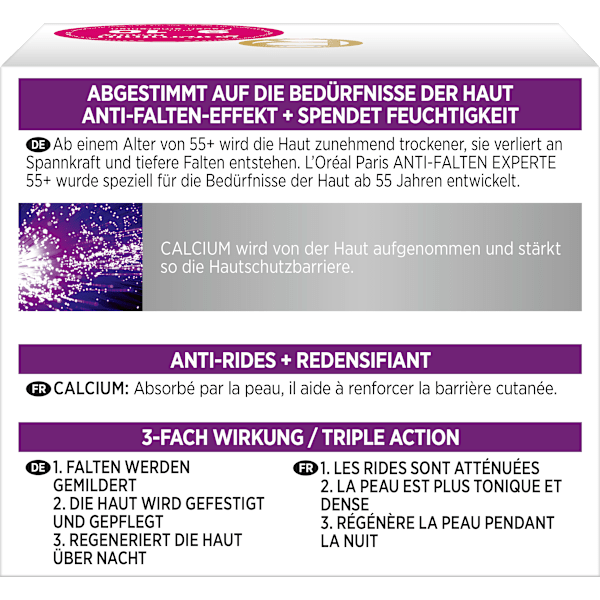 Anti Falten Nachtcreme Experte 55+ L'ORÉAL PARiS