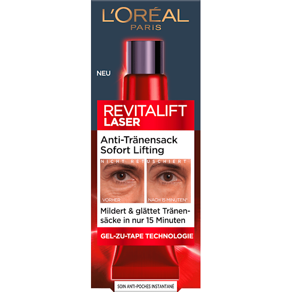 Augencreme Anti-Tränensack Laser Sofort Augenlifting L'ORÉAL PARiS
