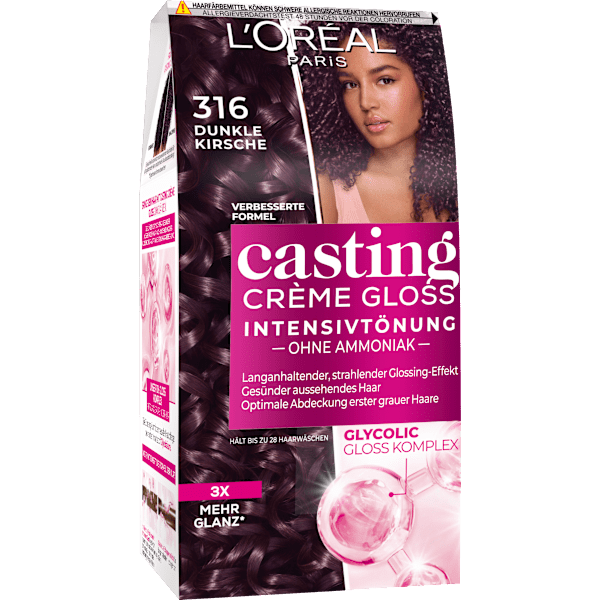 Intensivtönung 316 Dunkle Kirsche L'ORÉAL PARiS casting CRÈME GLOSS