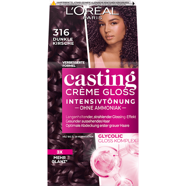 Intensivtönung 316 Dunkle Kirsche L'ORÉAL PARiS casting CRÈME GLOSS
