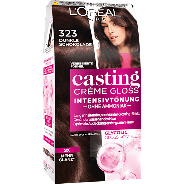 Intensivtönung 323 Dunkle Schokolade L'ORÉAL PARiS casting CRÈME GLOSS