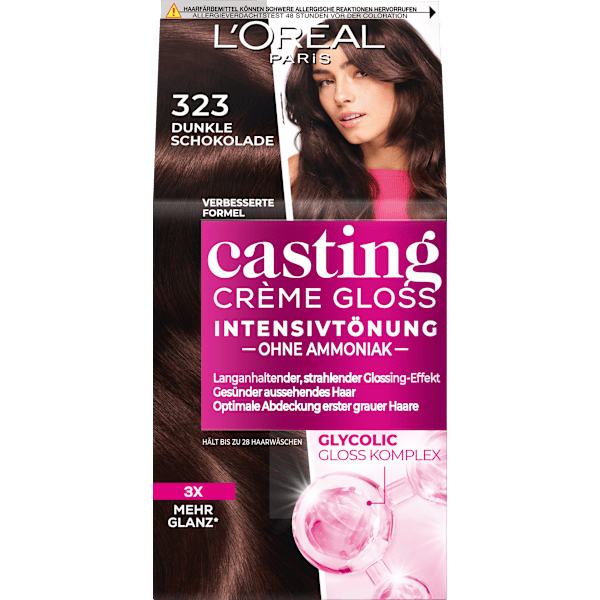 Intensivtönung 323 Dunkle Schokolade L'ORÉAL PARiS casting CRÈME GLOSS
