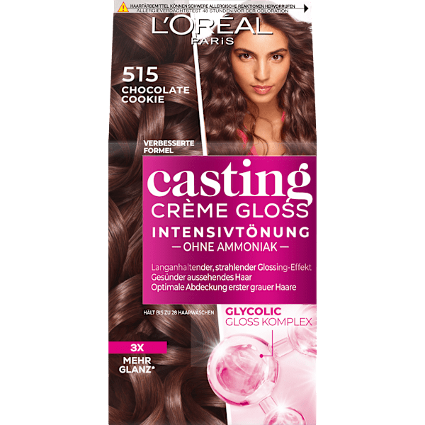 Intensivtönung 515 Chocolate Cookie L'ORÉAL PARiS casting CRÈME GLOSS