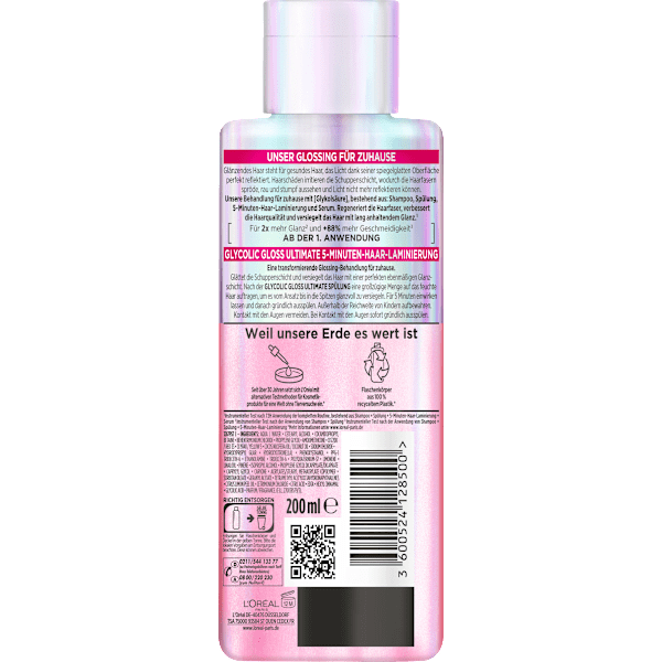 Haarkur Glycolic Gloss, 5 Minuten Haar-Laminierung L'ORÉAL PARiS ELVITAL