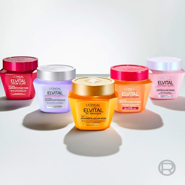 Haarmaske Glycolic Gloss Spiegelglanz L'ORÉAL PARiS ELVITAL
