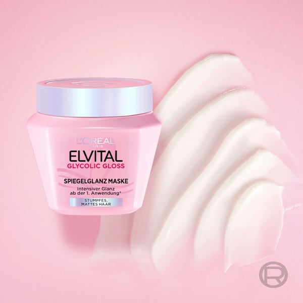Haarmaske Glycolic Gloss Spiegelglanz L'ORÉAL PARiS ELVITAL