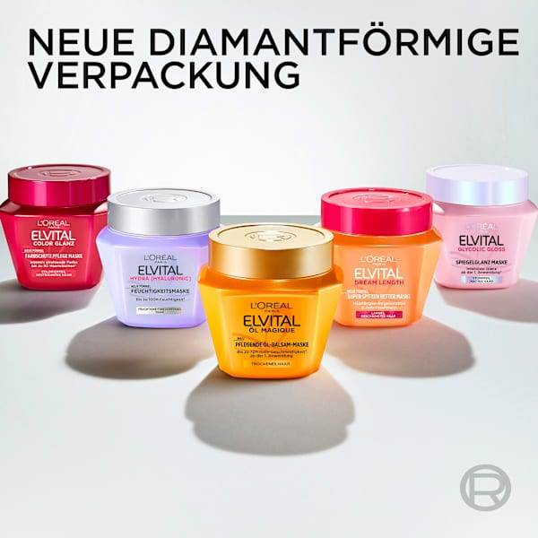 Haarmaske Glycolic Gloss Spiegelglanz L'ORÉAL PARiS ELVITAL