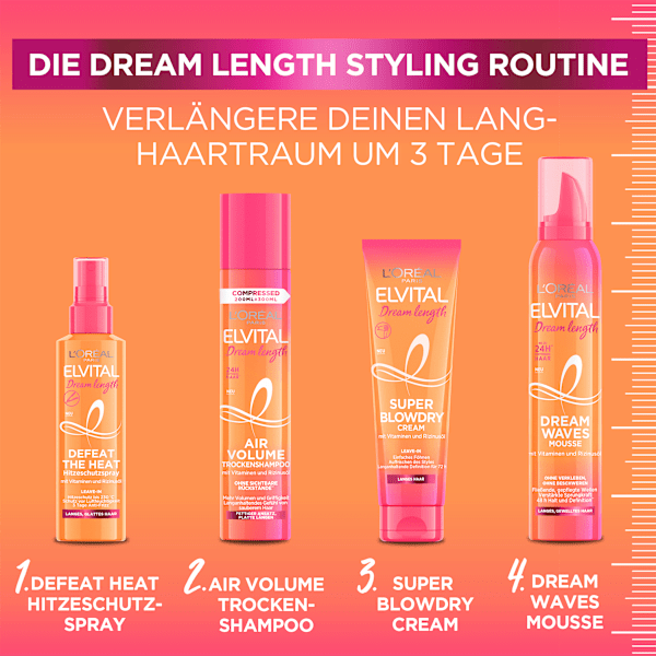 Hitzeschutzspray Dream Length, langes & glattes Haar L'ORÉAL PARiS ELVITAL