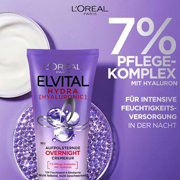 Leave-In Haarkur Hydra Hyaluronic Overnight L'ORÉAL PARiS ELVITAL