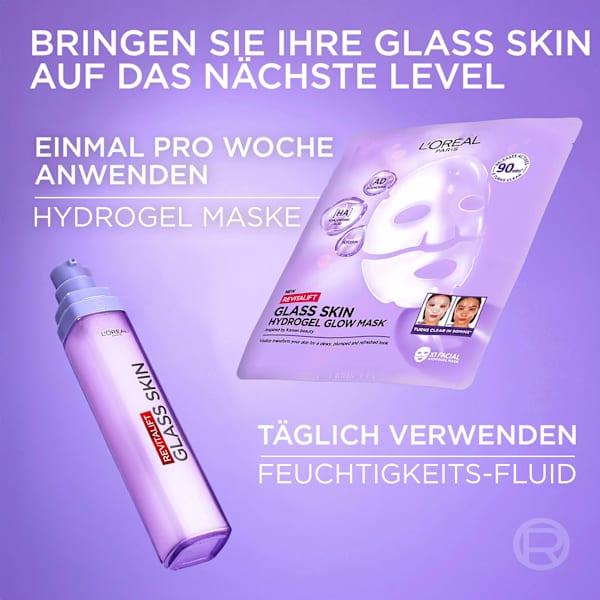 Gesichtsmaske Glass Skin Hydrogel Glow Mask Multipack L'ORÉAL PARiS