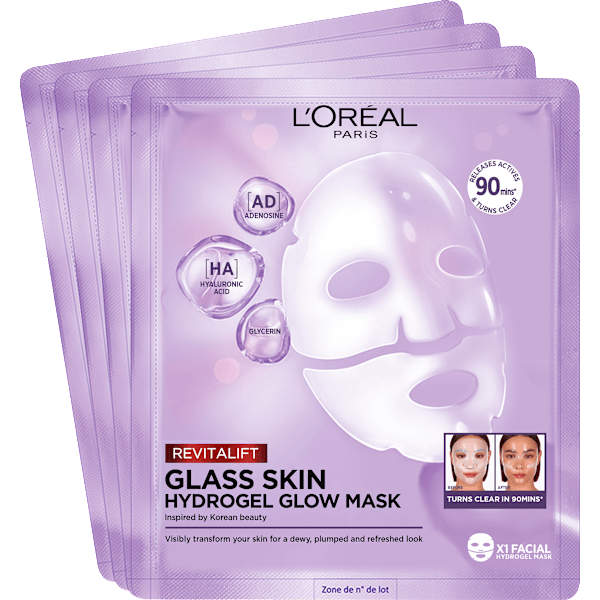 Gesichtsmaske Glass Skin Hydrogel Glow Mask Multipack L'ORÉAL PARiS