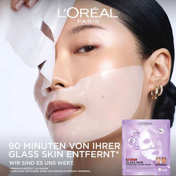 Gesichtsmaske Glass Skin Hydrogel Glow Mask Multipack L'ORÉAL PARiS