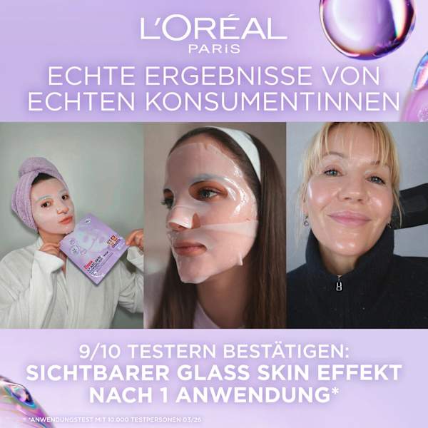 Gesichtsmaske Glass Skin Hydrogel Glow Mask Multipack L'ORÉAL PARiS