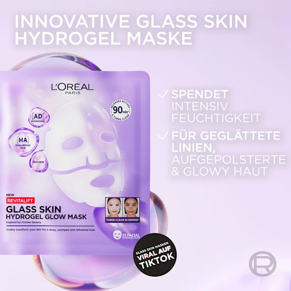 Gesichtsmaske Glass Skin Hydrogel Glow Mask Multipack L'ORÉAL PARiS