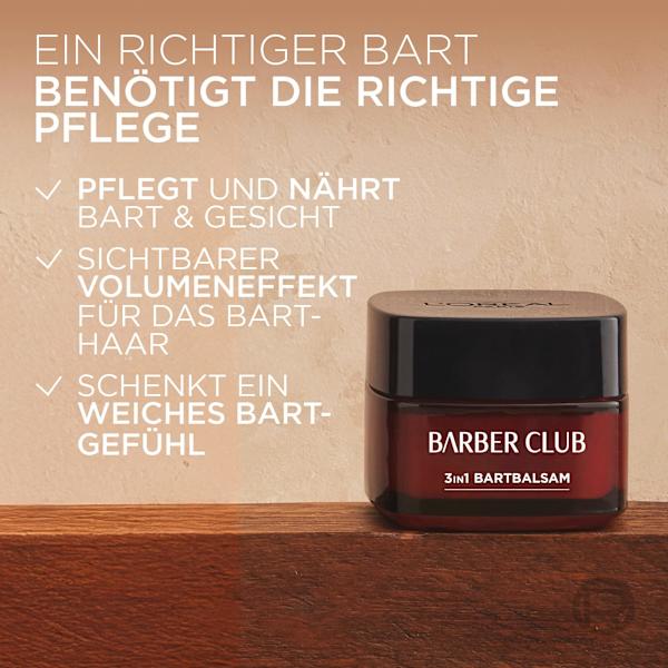 Bartbalsam Barber Club Bartpflege mit Zedernholzöl L'ORÉAL PARiS MEN EXPERT