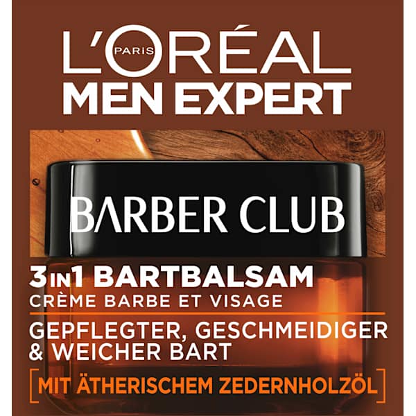 Bartbalsam Barber Club Bartpflege mit Zedernholzöl L'ORÉAL PARiS MEN EXPERT