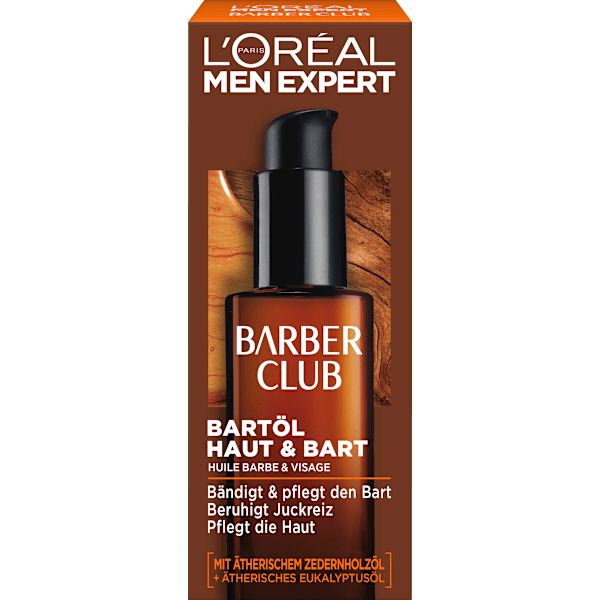 Bartöl Barber Club Bartpflege mit Zedernholzöl L'ORÉAL PARiS MEN EXPERT