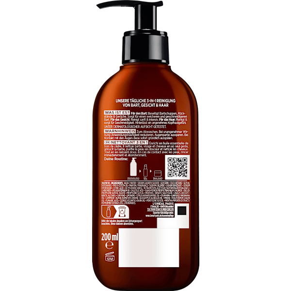 Bartshampoo Barber Club 3in1 L'ORÉAL PARiS MEN EXPERT