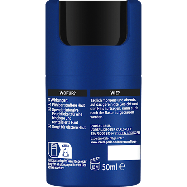 Gesichtscreme Power Age, revitalisierend mit Hyaluronsäure L'ORÉAL PARiS MEN EXPERT