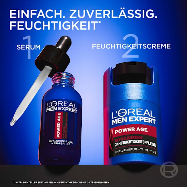 Gesichtscreme Power Age, revitalisierend mit Hyaluronsäure L'ORÉAL PARiS MEN EXPERT