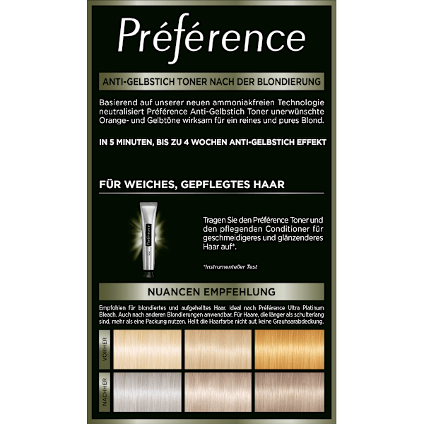 Haartoner 01 Platinum Ice L'ORÉAL PARiS PRÉFÉRENCE