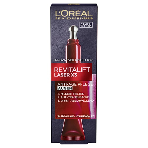 Augencreme Revitalift Laser X3 Anti Age mit Koffein L'ORÉAL PARiS REVITALIFT